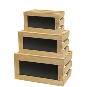 Seulement Aujourd’hui Présentoir brun bois 49 cm Tablecraft (3 pièces)