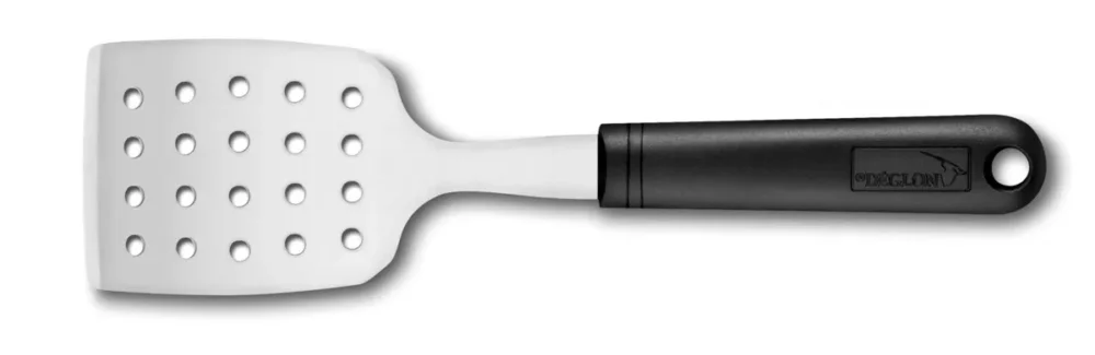 Pelle de service 26 cm inox Non cranté perforée polypropylène (pp) Stop Glisse Deglon Nouvelle Collection