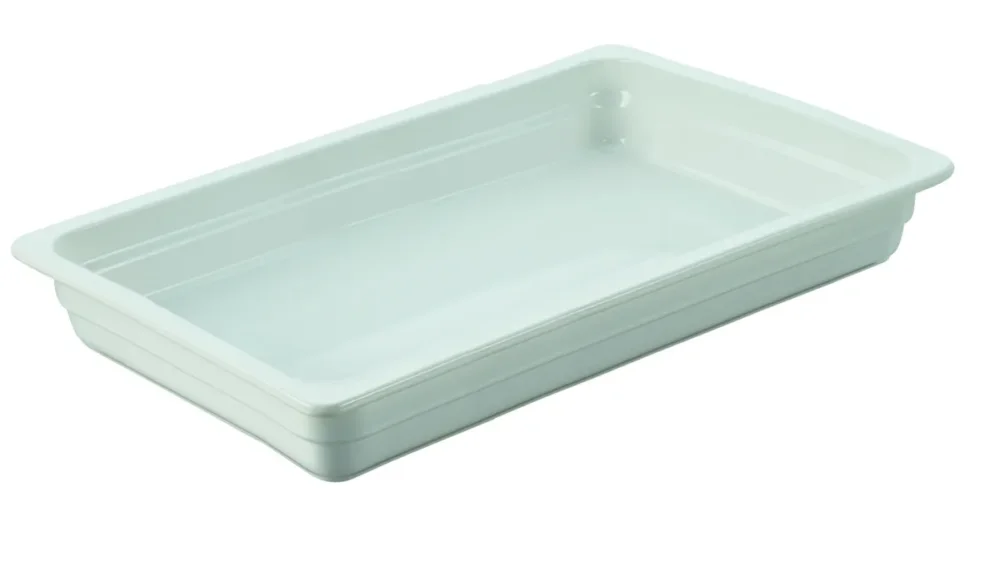 Usine Directe Plat GN1/1 porcelaine culinaire blanc 53x32,5x6,5 cm 700 cl Gastro Hotel Revol