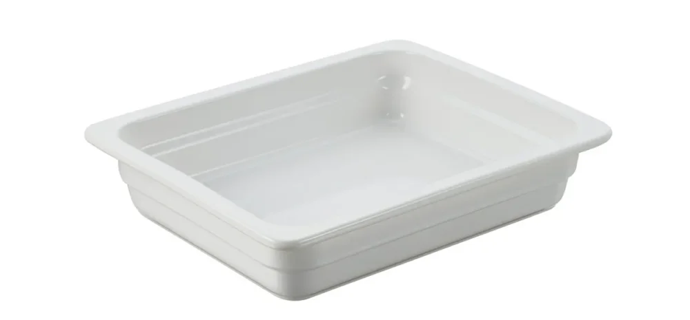 Expédition Rapide Plat GN1/2 porcelaine culinaire blanc 32,5x26,5x6,5 cm 300 cl Gastro Hotel Revol