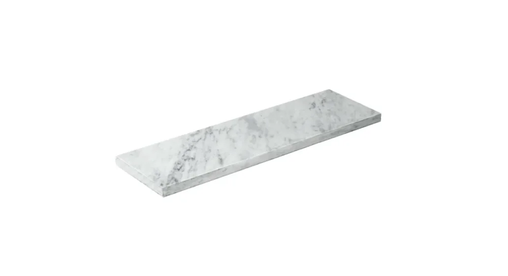 Remise Plateau de présentation marbre marbre blanc 53x16,3x2 cm Flow Craster