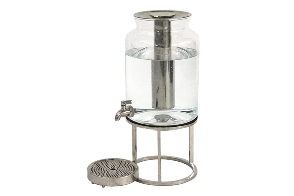 Distributeur à jus verre Ø 21,8 cm 2,5 cm Tilt Craster Vente Flash