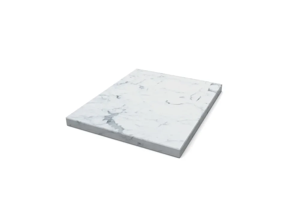 Plateau de présentation marbre marbre blanc 32,5x26,5x2 cm Flow Craster Offre Exclusive