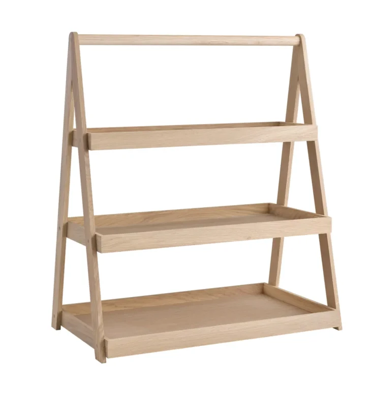 Quantité Limitée étagère 3 niveaux GN1/2, 1/2 et 2/4 chêne 55,5x32,5x64 cm Valo Aps
