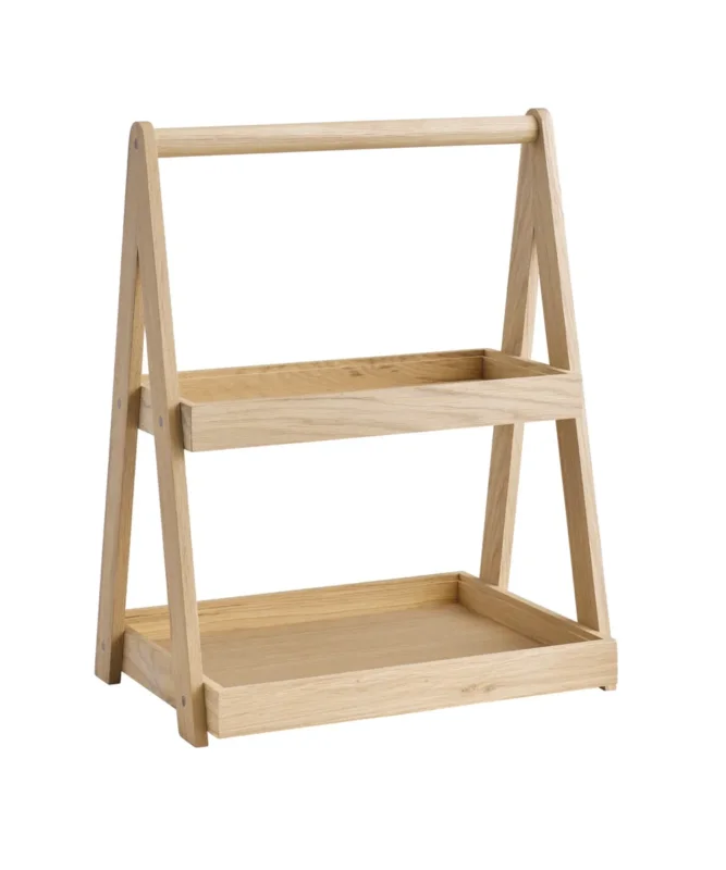 étagère 2 niveaux GN1/2 et 1/3 chêne 35x26,5x44,5 cm Valo Aps Top Vente