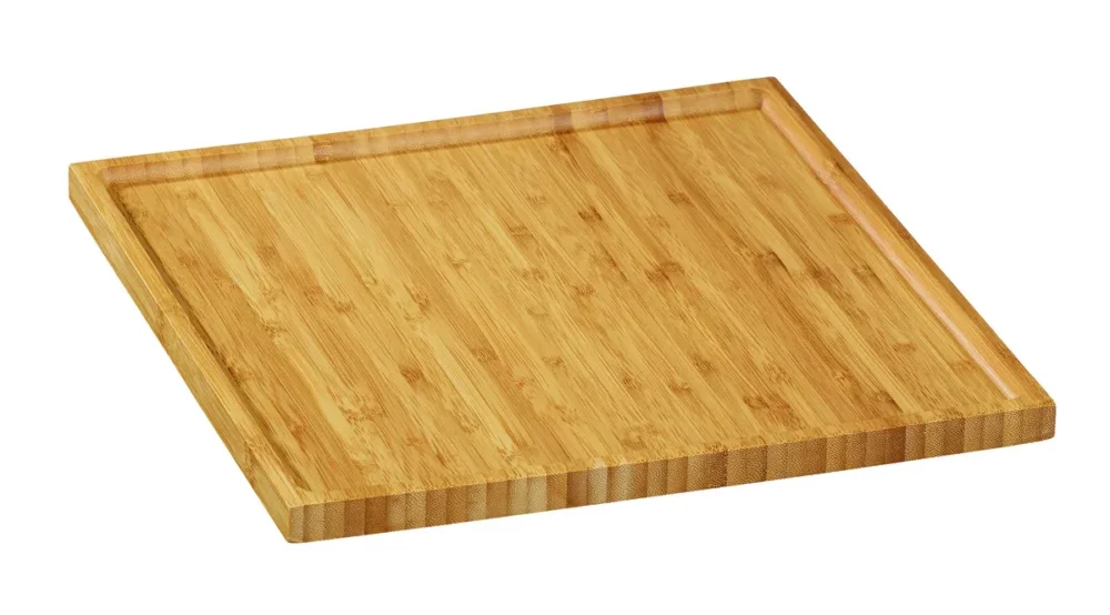 Quantité Limitée Plateau bambou 30x30x1,5 cm Oxstal Pro.mundi (20 pièces)