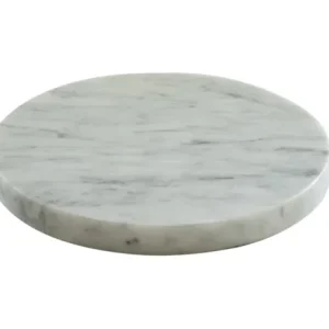 Plateau de présentation marbre blanc Ø 21,8 cm 2,5 cm Tilt Craster Seulement Aujourd’hui