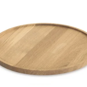 Plateau de présentation chêne Ø 21,8 cm 2,5 cm Tilt Craster Certifié