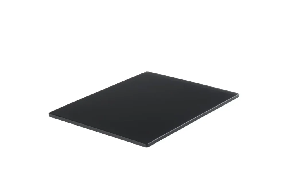 Plateau rectangulaire gris résine Nacryl® 39,5 cm Mealplak Nouvelle Collection