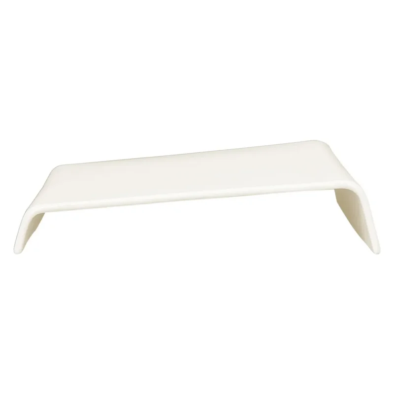 Plat surélevé rectangulaire ivoire porcelaine 25 cm Shared Rak Réduction