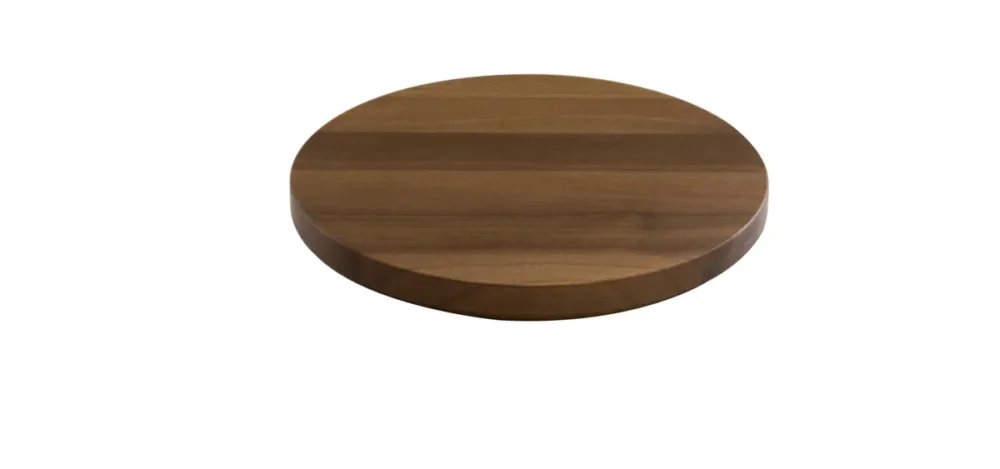 Prix Cassé Plateau de présentation noyer Ø 21,8 cm 2,5 cm Tilt Craster