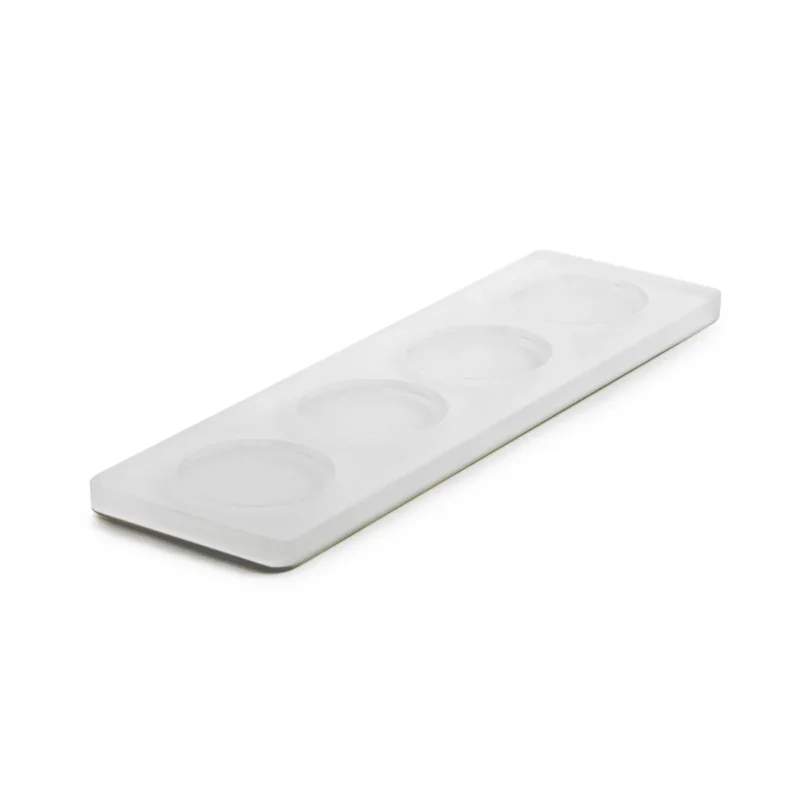 Solde Plateau avec pieds résine Nacryl® blanc 23,5x7x1 cm Mealplak Revol
