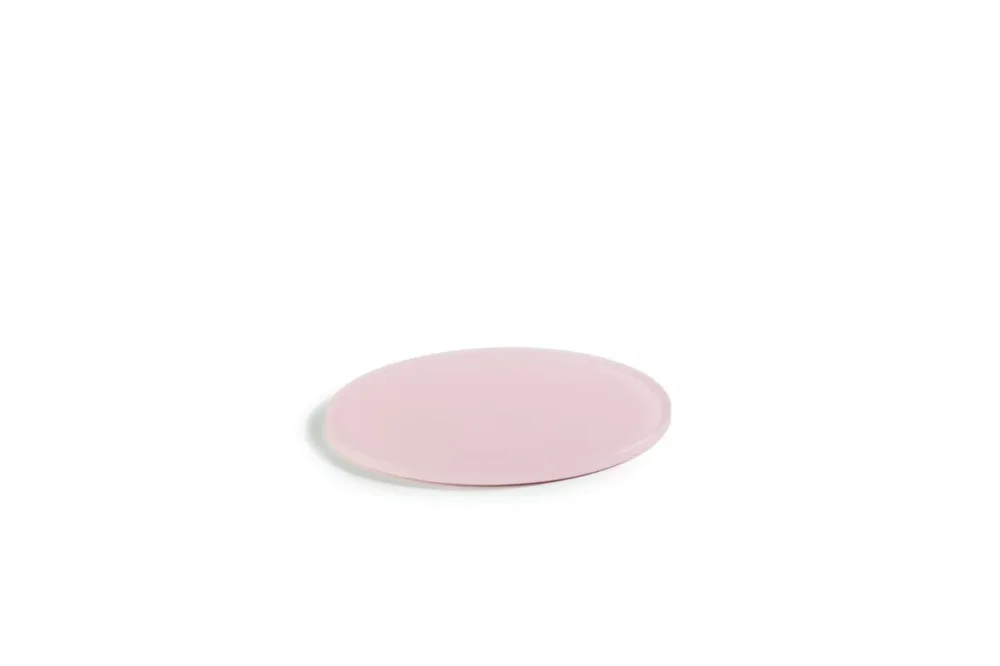 Plateau rond rose résine Nacryl® Ø 30 cm Mealplak Offre Limitée