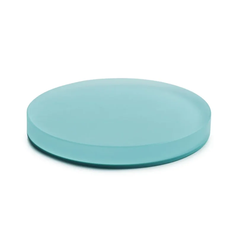 Présentoir à pâtisserie rond bleu résine Nacryl® Ø 8 cm Mealplak Revol Commander Vite
