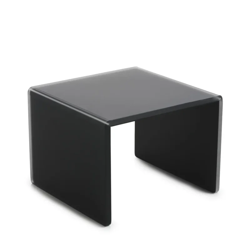 Expédié Aujourd’hui Plateau avec pieds résine Nacryl® gris 20x20x15,5 cm Mealplak Revol