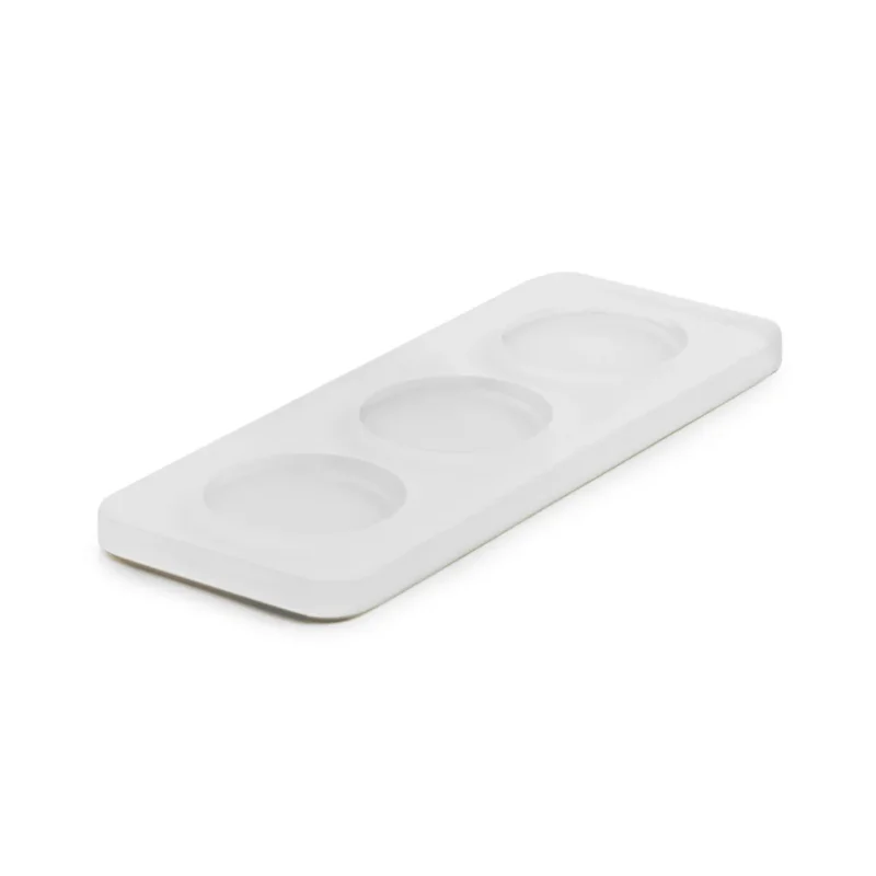 Jusqu’à Épuisement Des Stocks Plateau avec pieds résine Nacryl® blanc 18,5x7x1 cm Mealplak Revol