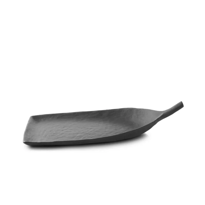 Palette porcelaine culinaire Noir brut 36x21x8,5 cm Yli Revol Meilleur Choix