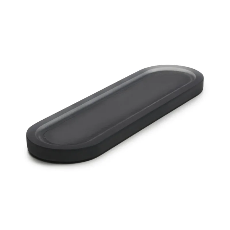 Présentoir à pâtisserie ovale gris résine Nacryl® 17 cm Mealplak Revol Expédié Aujourd’hui