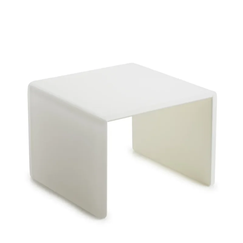 Top Vente Plateau avec pieds résine Nacryl® blanc 20x20x15,5 cm Mealplak Revol