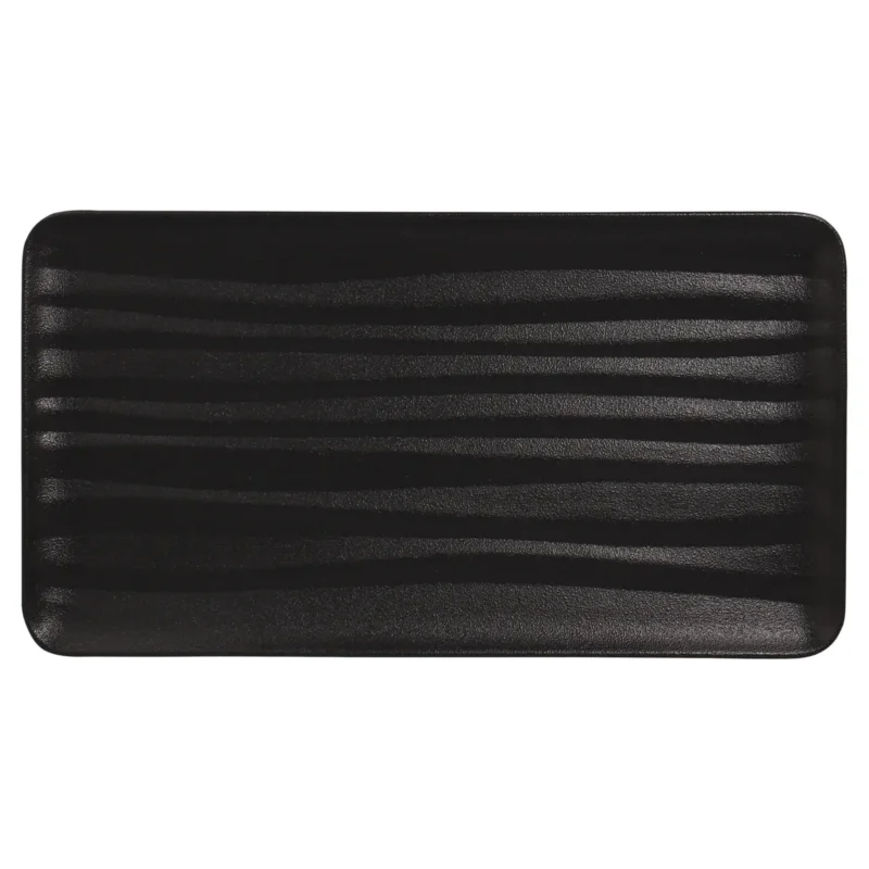 Produit De Marque Plat rectangulaire noir porcelaine 32,5 cm Shared Rak