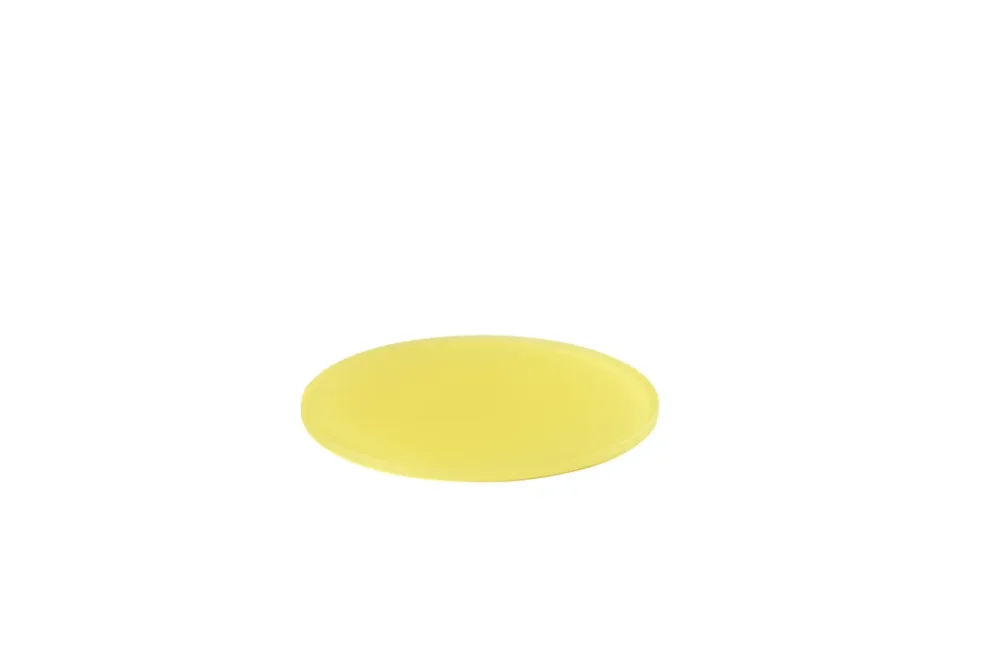 Solde Plateau rond jaune résine Nacryl® Ø 24,5 cm Mealplak