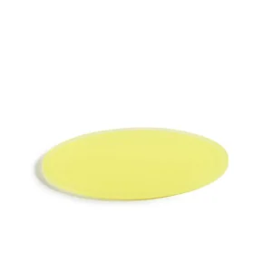 Plateau rond pour cloche résine Nacryl® jaune Ø 33 cm 1 cm Mealplak Promotion Saisonnière