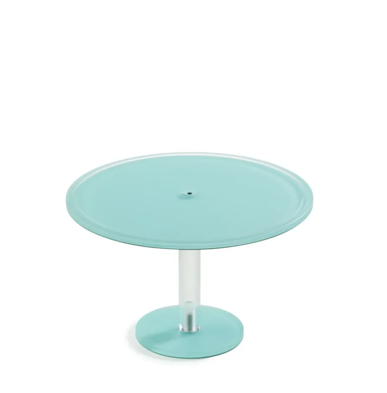 Paiement Sécurisé Piédestal résine Nacryl® bleu lagon Ø 33 cm 21 cm Mealplak