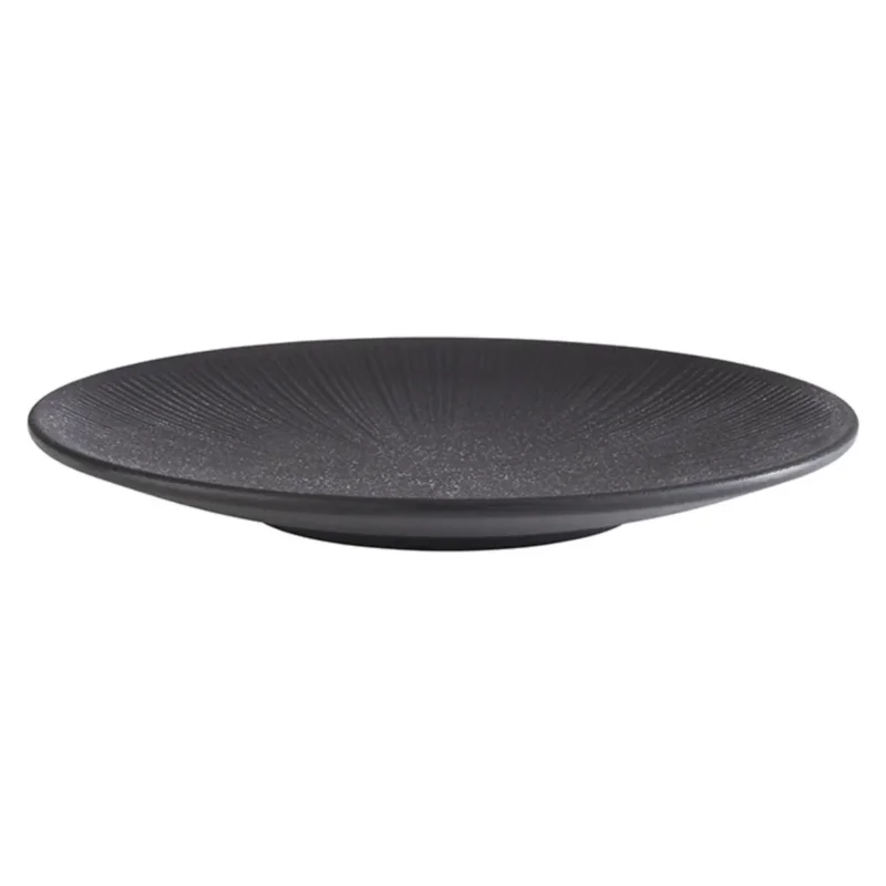 Assiette mélamine noir Ø 26 cm 3 cm Nero Aps Acheter En Ligne