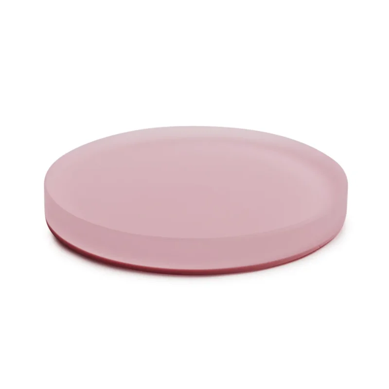Présentoir à pâtisserie rond rose résine Nacryl® Ø 8 cm Mealplak Revol Authentique
