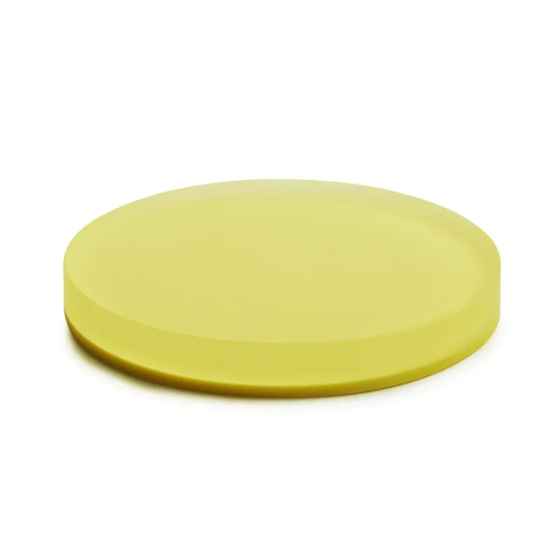 Petit Prix Présentoir à pâtisserie rond jaune résine Nacryl® Ø 8 cm Mealplak Revol