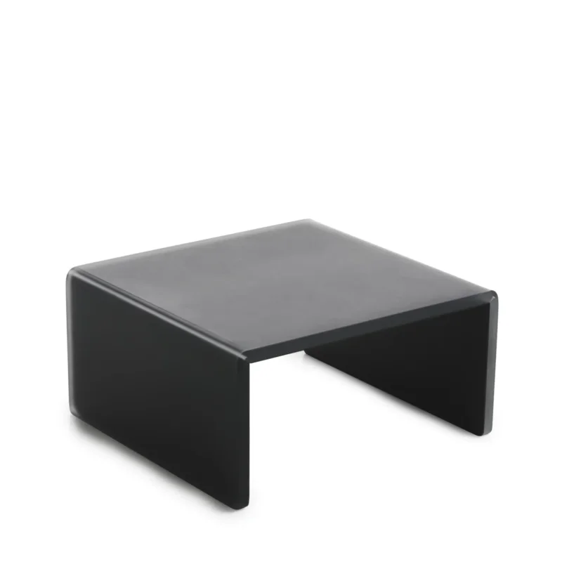 Plateau avec pieds résine Nacryl® gris 20x20x10,5 cm Mealplak Revol Acheter Direct