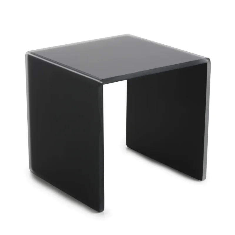 Retour Gratuit Plateau avec pieds résine Nacryl® gris 20x20x20,5 cm Mealplak Revol