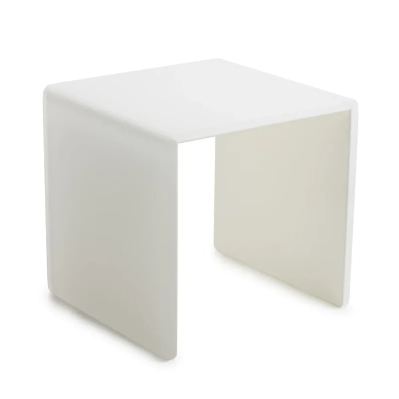Plateau avec pieds résine Nacryl® blanc 20x20x20,5 cm Mealplak Revol Populaire