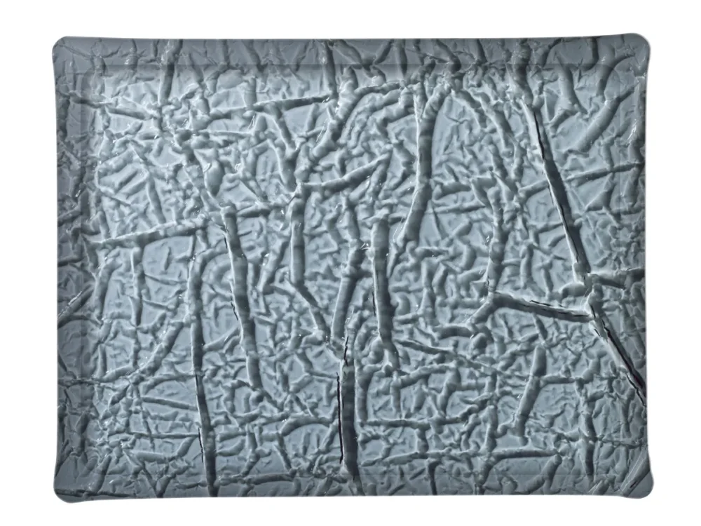 Plateau rectangulaire noir acrylique 37 cm Acrylic3 Platex Retour Gratuit