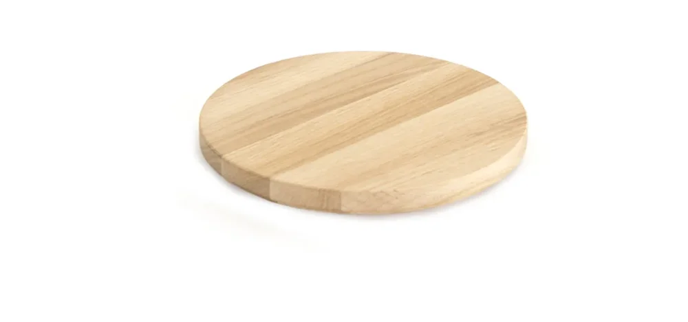 Certifié Plateau de présentation chêne Ø 21,8 cm 2,5 cm Tilt Craster