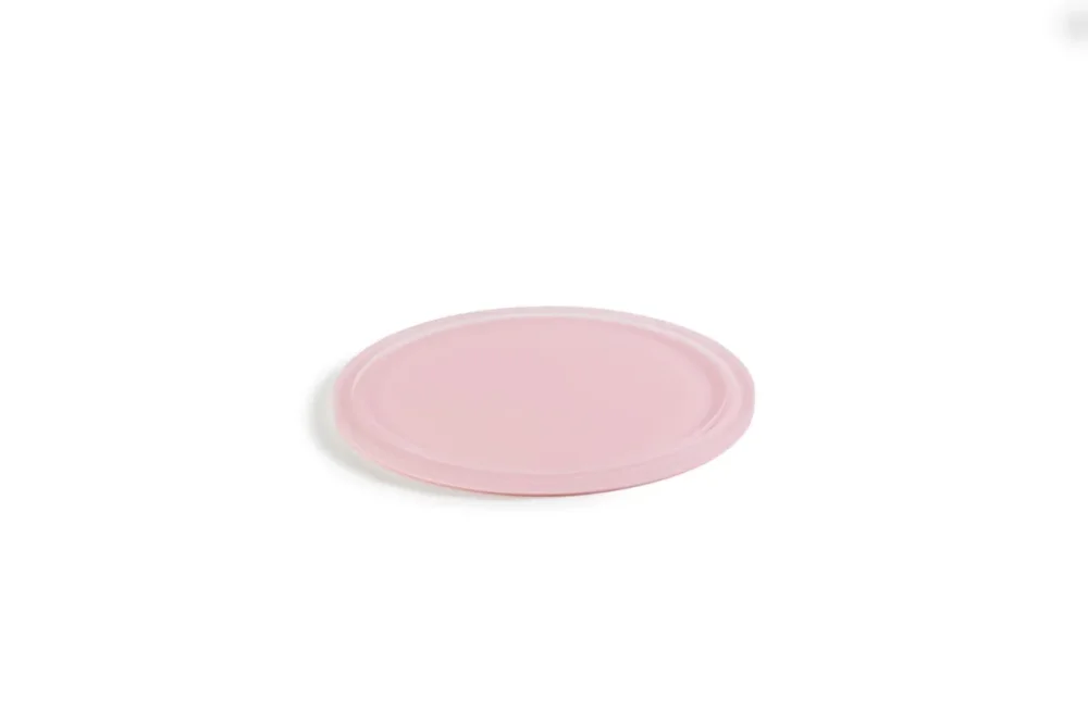 Populaire Plateau rond pour cloche résine Nacryl® rose Ø 30 cm 1 cm Mealplak