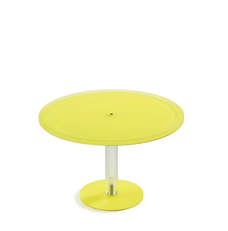 Dernier Modèle Piédestal résine Nacryl® jaune Ø 33 cm 21 cm Mealplak