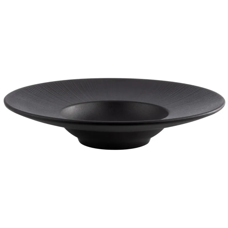 Réduction Assiette gourmet mélamine noir Ø 29 cm 6 cm 90 cl Nero Aps