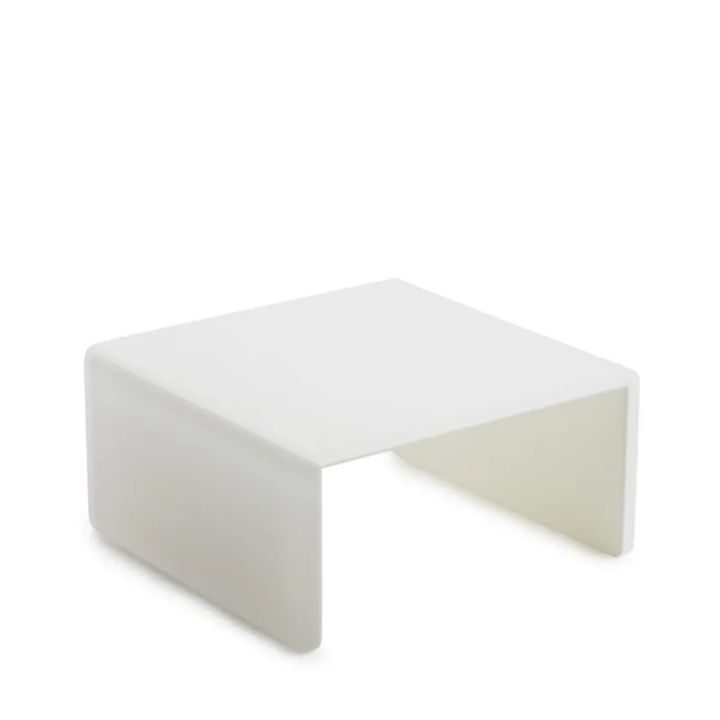 Plateau avec pieds résine Nacryl® blanc 20x20x10,5 cm Mealplak Revol Retour Gratuit