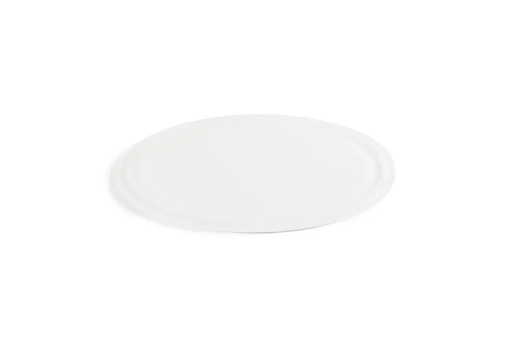 Plateau rond pour cloche résine Nacryl® blanc Ø 23 cm 1 cm Mealplak Offre Spéciale