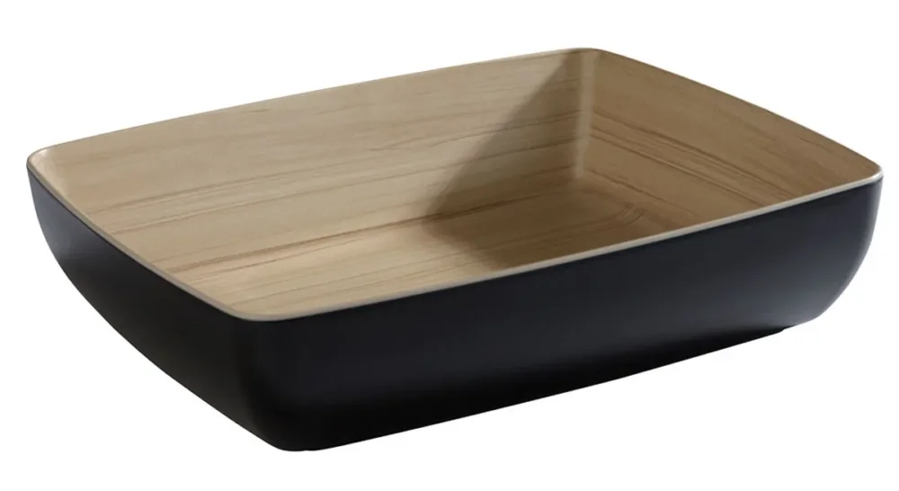 Saladier mélamine noir 32,5x26,5x7,5 cm 4 L Frida Aps Achetez Aujourd’hui