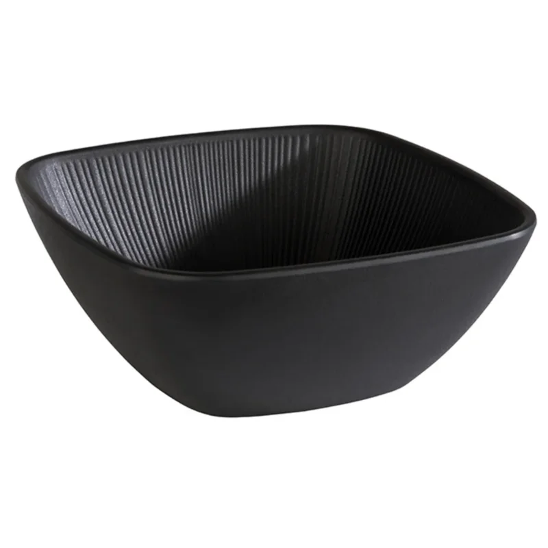 Nouvelle Collection Saladier mélamine noir 19,5x19,5x8 cm 1,5 L Nero Aps