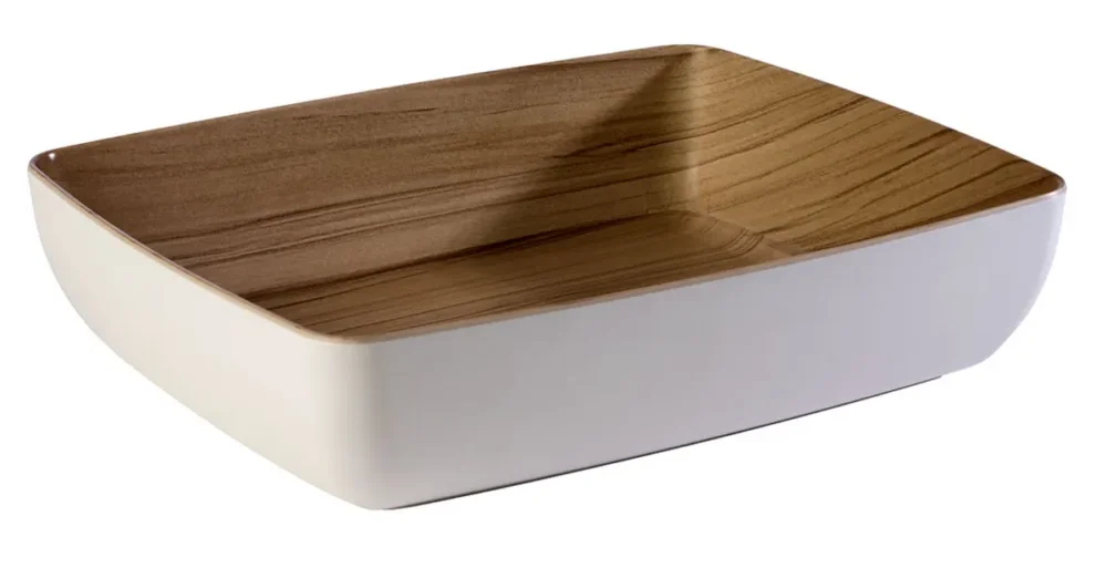 Saladier mélamine blanc 32,5x26,5x7,5 cm 4 L Frida Aps Acheter Direct