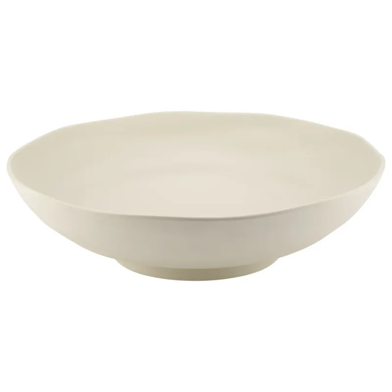 Grand plat creux mélamine blanc Ø 33,8 cm 9,2 cm 4 L Pigment Dalebrook Retour Gratuit