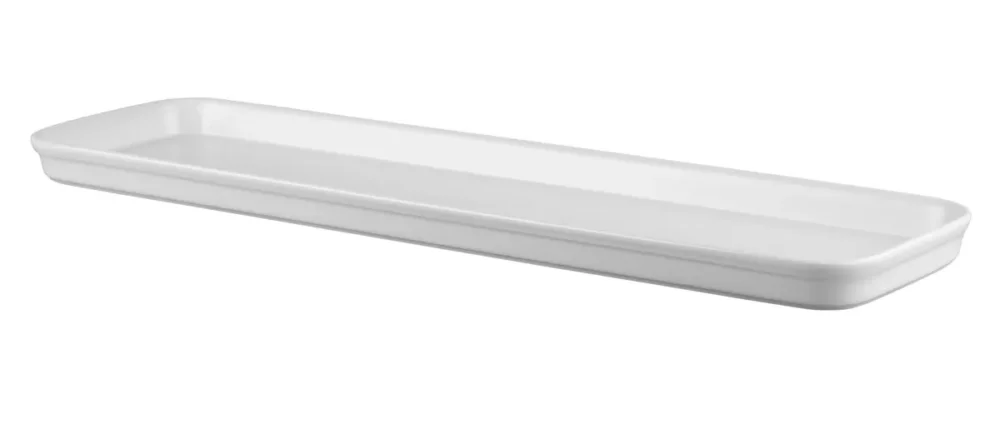 Certifié Plat GN2/4 porcelaine vitrifiée blanc 53x15x2,5 cm 1,4 L Counter Serve Churchill