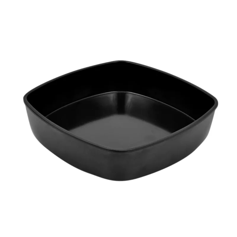 Authentique Saladier carré noir mélamine 18,8 cm Mezze Dalebrook