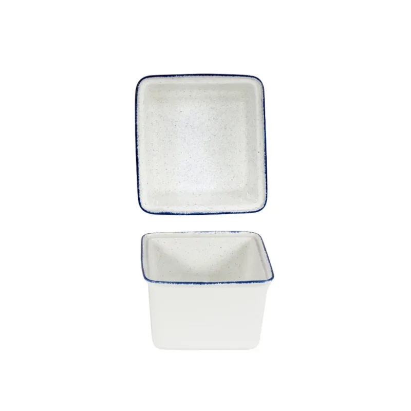 Plat buffet porcelaine vitrifiée Hints Indigo 19,4x18x11,5 cm 2 L Stonecast Hints Churchill Seulement Aujourd’hui