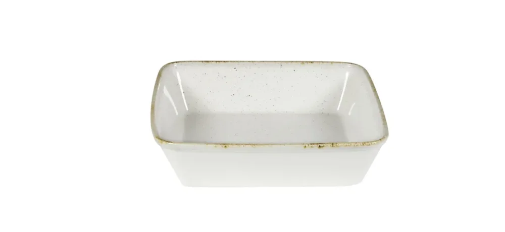 Petit Prix Plat buffet porcelaine vitrifiée barley white 25x25x6,2 cm 2 L Stonecast Hints Churchill