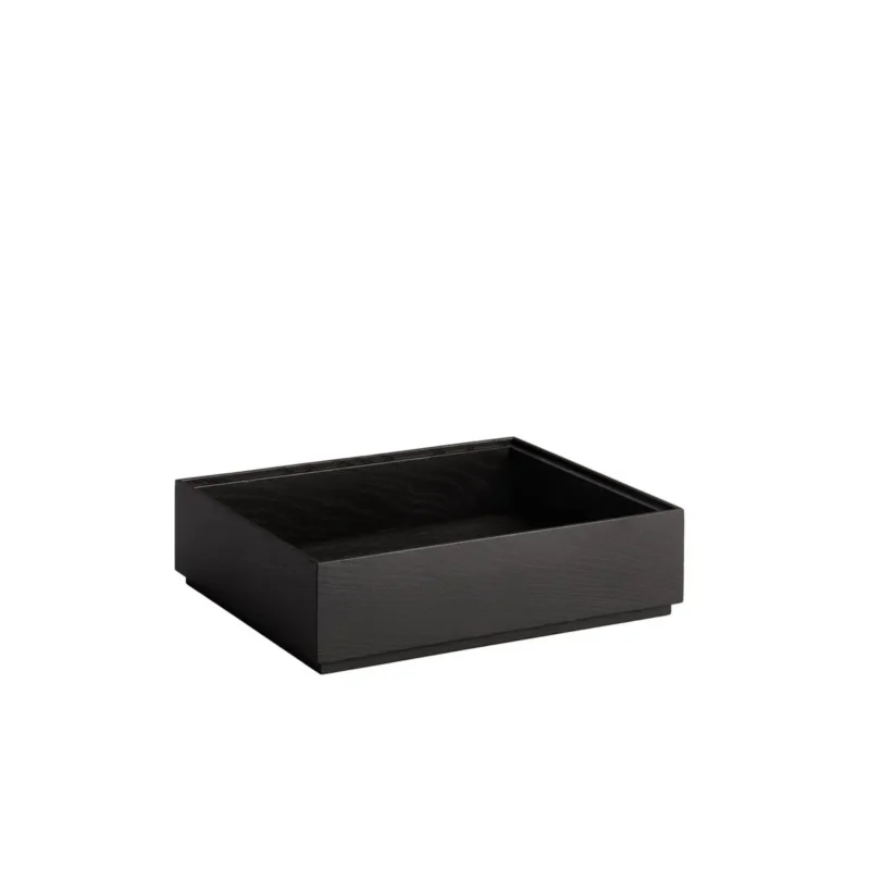 Satisfait Ou Remboursé Caisse GN1/2 bois noir 32,5x26,5x8,5 cm Valo Aps