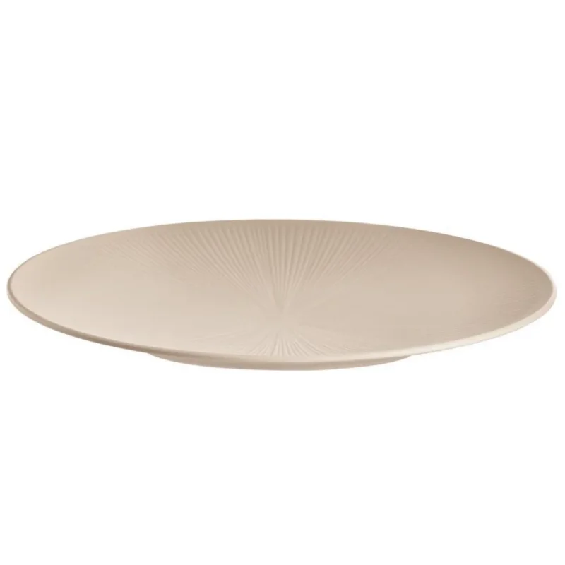 Plat coupe mélamine sable Ø 42 cm 3,5 cm Nero Aps Certifié